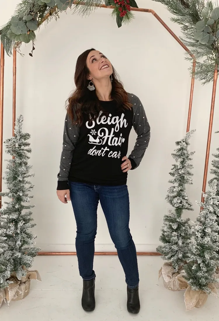Sleigh Hair Top