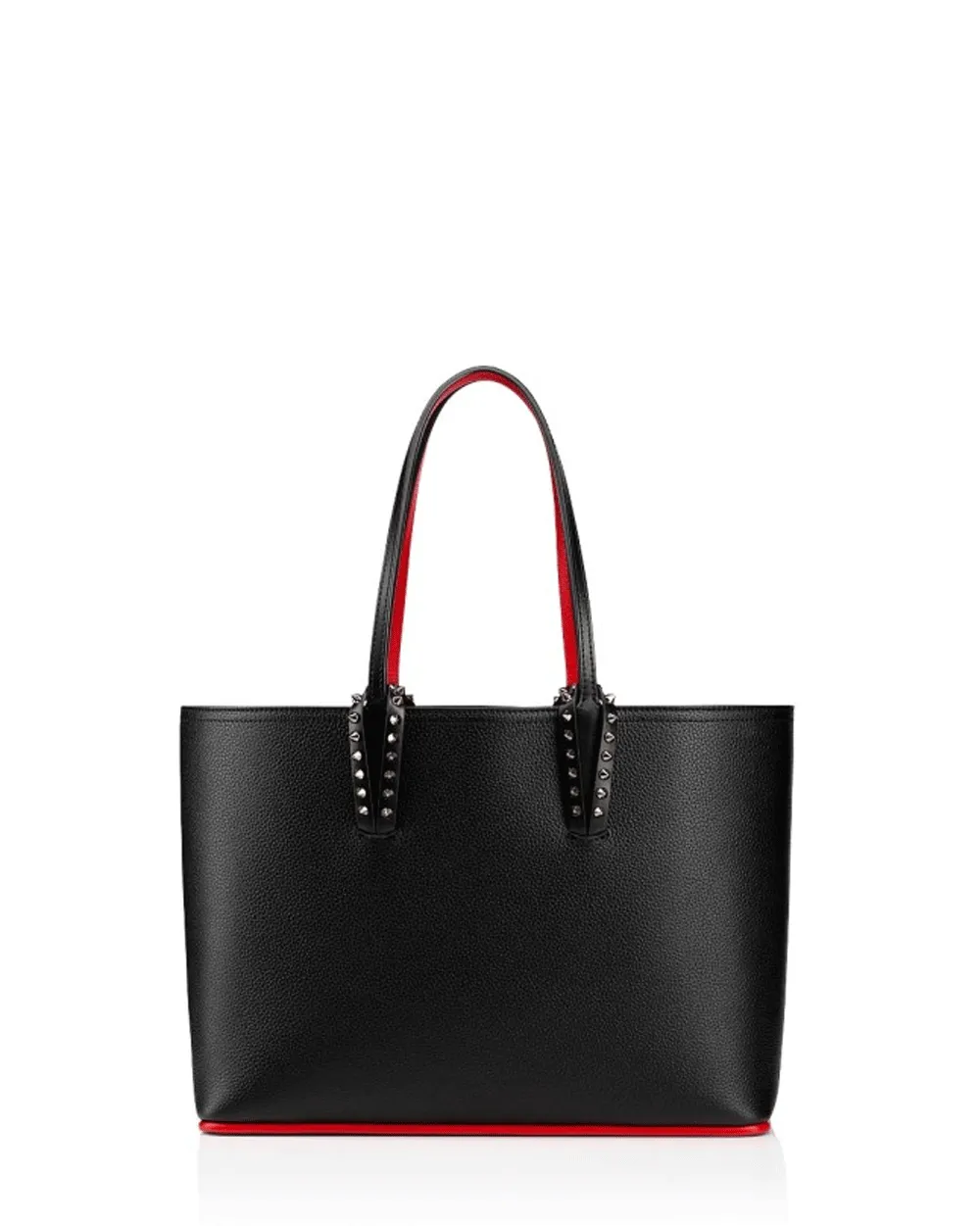 Small Cabata Leather Tote in Black