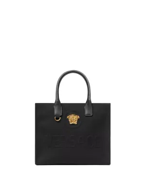 Small La Medusa Canvas Fabric Tote Bag