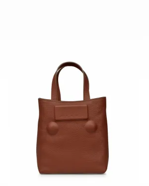 Small NS Shopper Bag in Brown