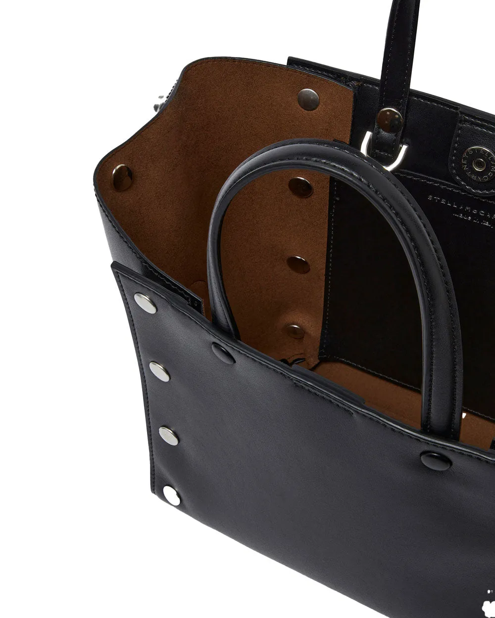 Small Studded Alter Mat Tote in Black