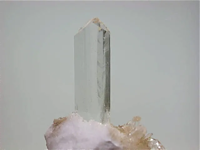 SOLD Selenite, Fuentes de Ebro, Zaragoza, Spain, Collected c. 1989, Kalaskie Collection #357, Miniature 2.3 x 3.5 x 4.8 cm, $45.  Online 11/10