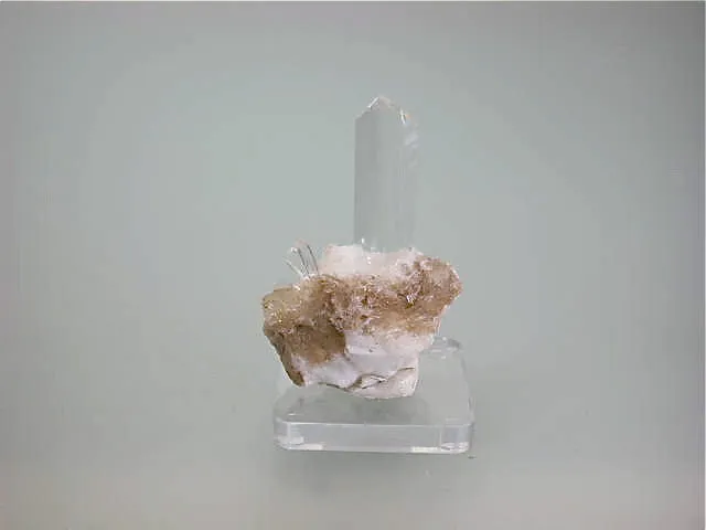 SOLD Selenite, Fuentes de Ebro, Zaragoza, Spain, Collected c. 1989, Kalaskie Collection #357, Miniature 2.3 x 3.5 x 4.8 cm, $45.  Online 11/10