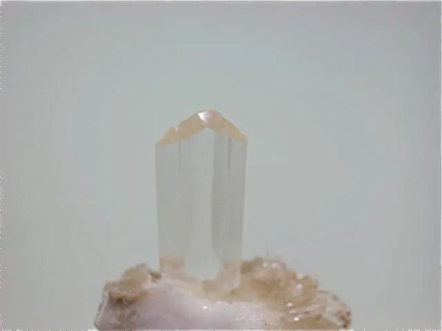 SOLD Selenite, Fuentes de Ebro, Zaragoza, Spain, Collected c. 1989, Kalaskie Collection #357, Miniature 2.3 x 3.5 x 4.8 cm, $45.  Online 11/10
