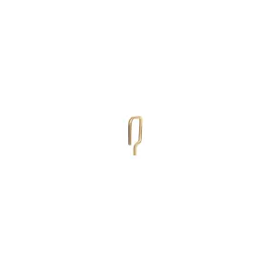 Solid  Tiny Square Open Hoop