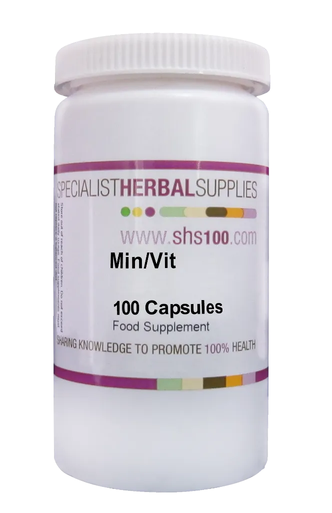 Specialist Herbal Supplies (SHS) Min/Vit Capsules 100's