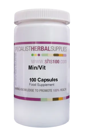 Specialist Herbal Supplies (SHS) Min/Vit Capsules 100's