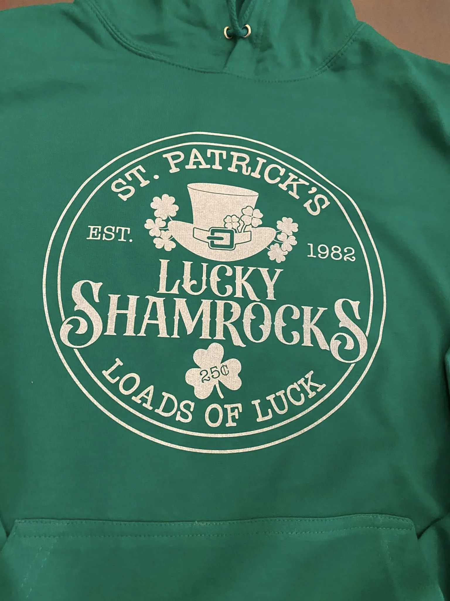 St. Patrick's Lucky Shamrock - HOODIE - DTG (ETA 2 Weeks)