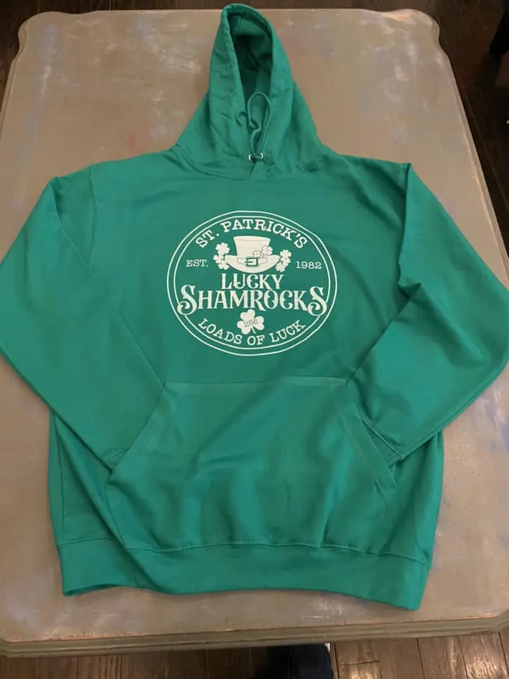 St. Patrick's Lucky Shamrock - HOODIE - DTG (ETA 2 Weeks)