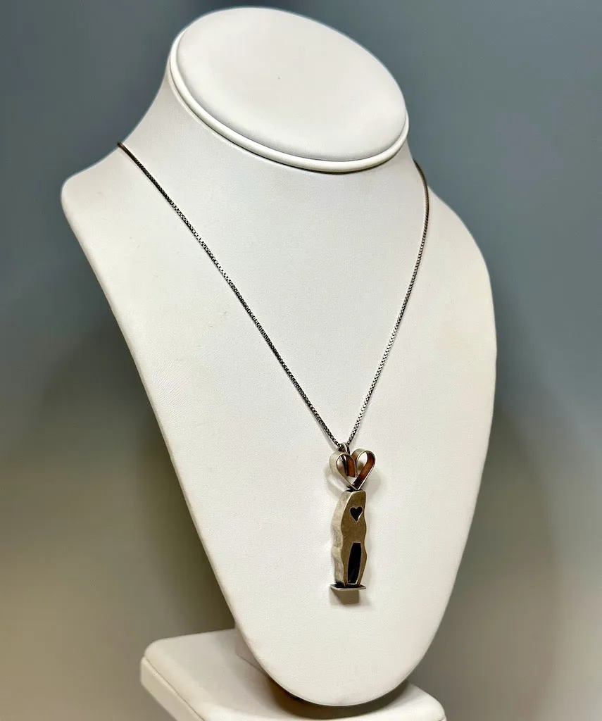 STERLING SILVER TINY HOUSE PENDANT AND SS CHAIN  MS226