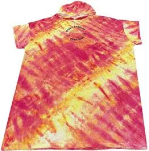 STICKY JOHNSON HOODED CHANGE TOWEL TIEDYE RED