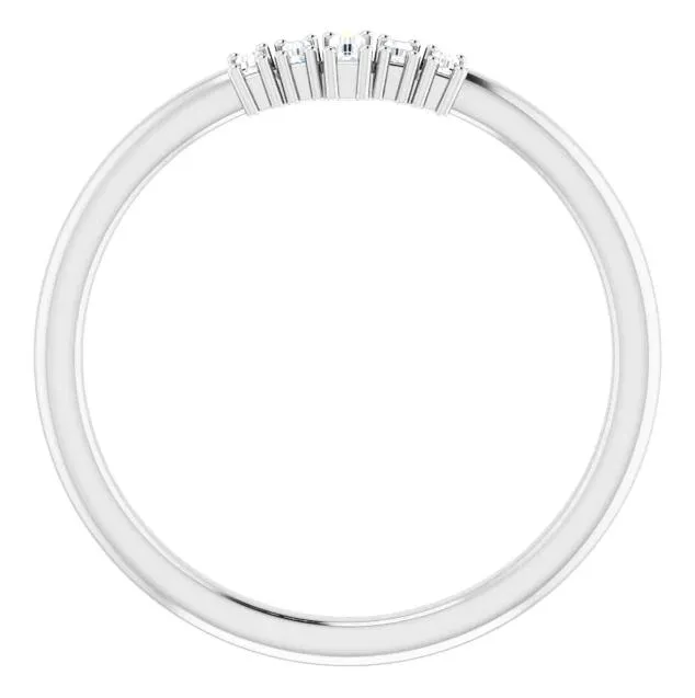 Straight Baguette 3/8 CTW Diamond Stacklable Ring