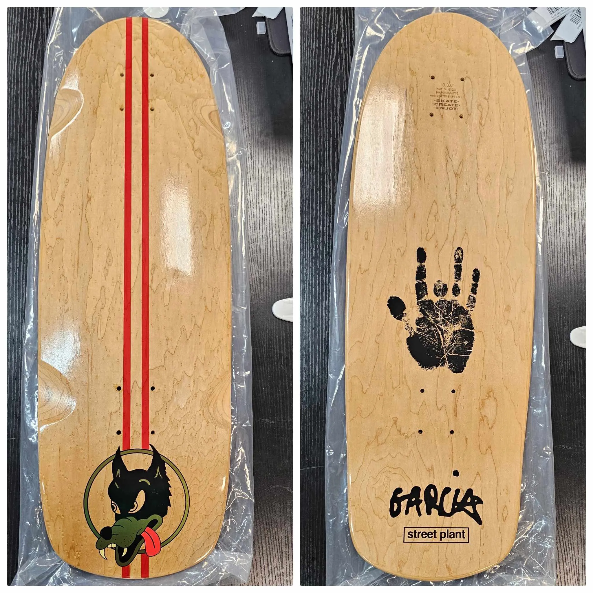 STREET PLANT JERRY GARCIA WOLF 10" SKATEBOARD DECK