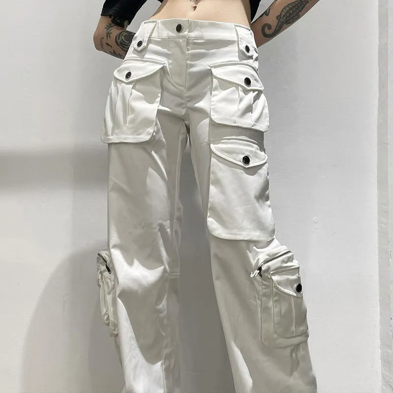 Street White Pocket Pants