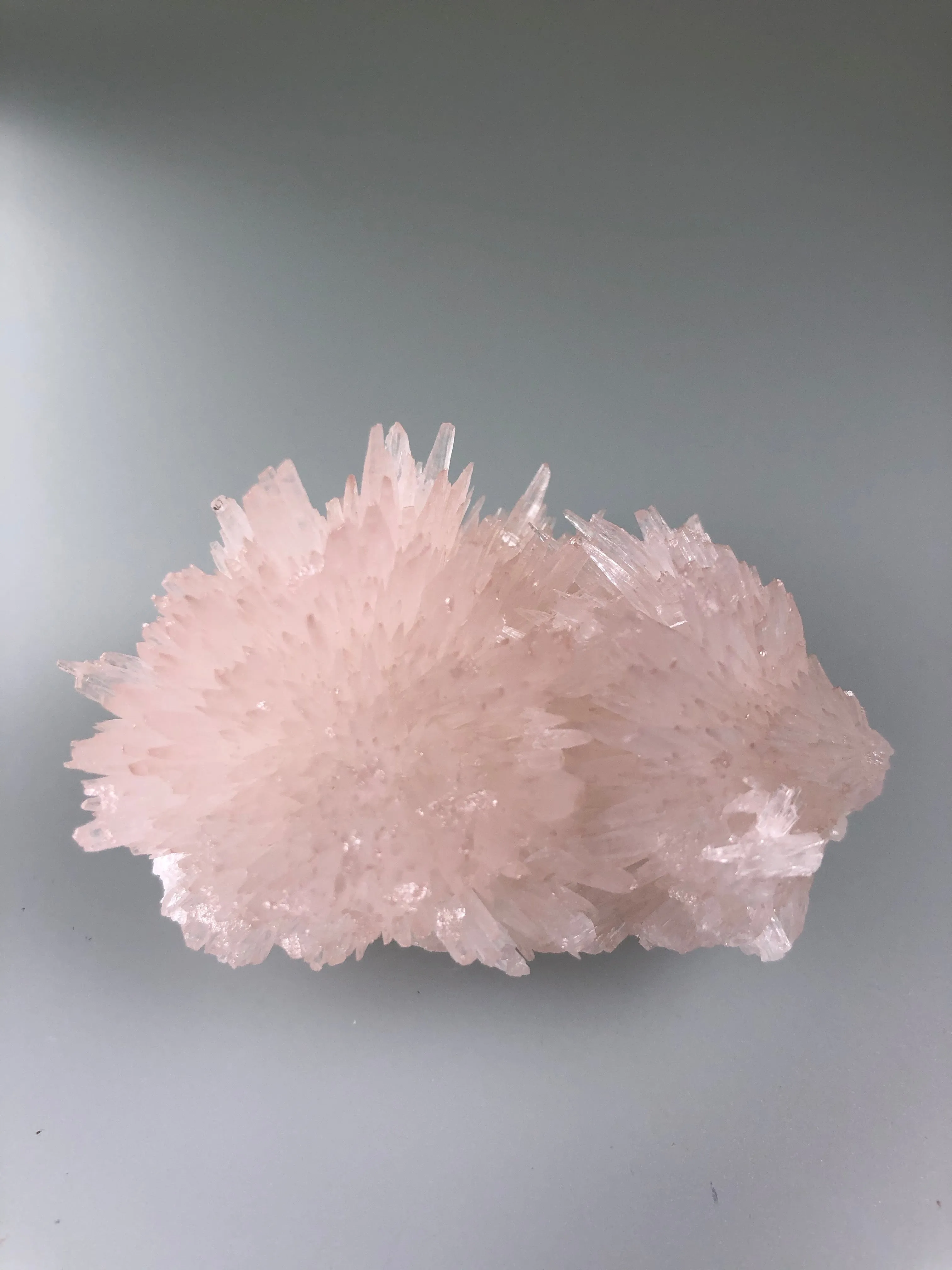 Strontianite, Rosiclare Level, Minerva No. 1 Mine, Ozark-Mahoning Company, Cave-in-Rock, Southern Illinois, Mined 1995, Miniature 3.0 x 3.6 x 5.7 cm, $350. Online Nov. 17