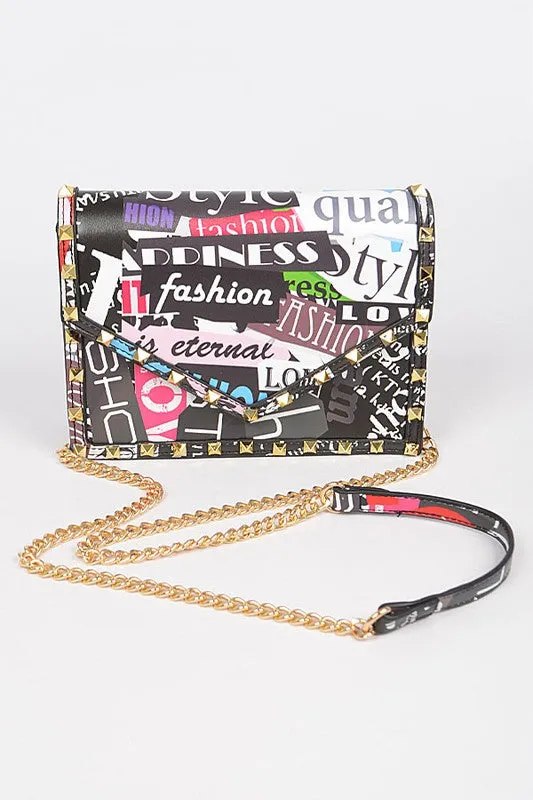 Studded Graffiti Bag