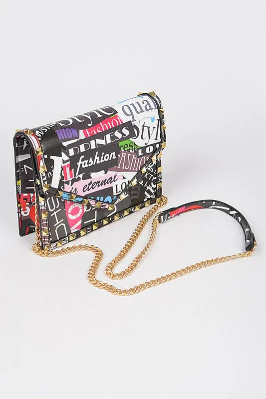 Studded Graffiti Bag