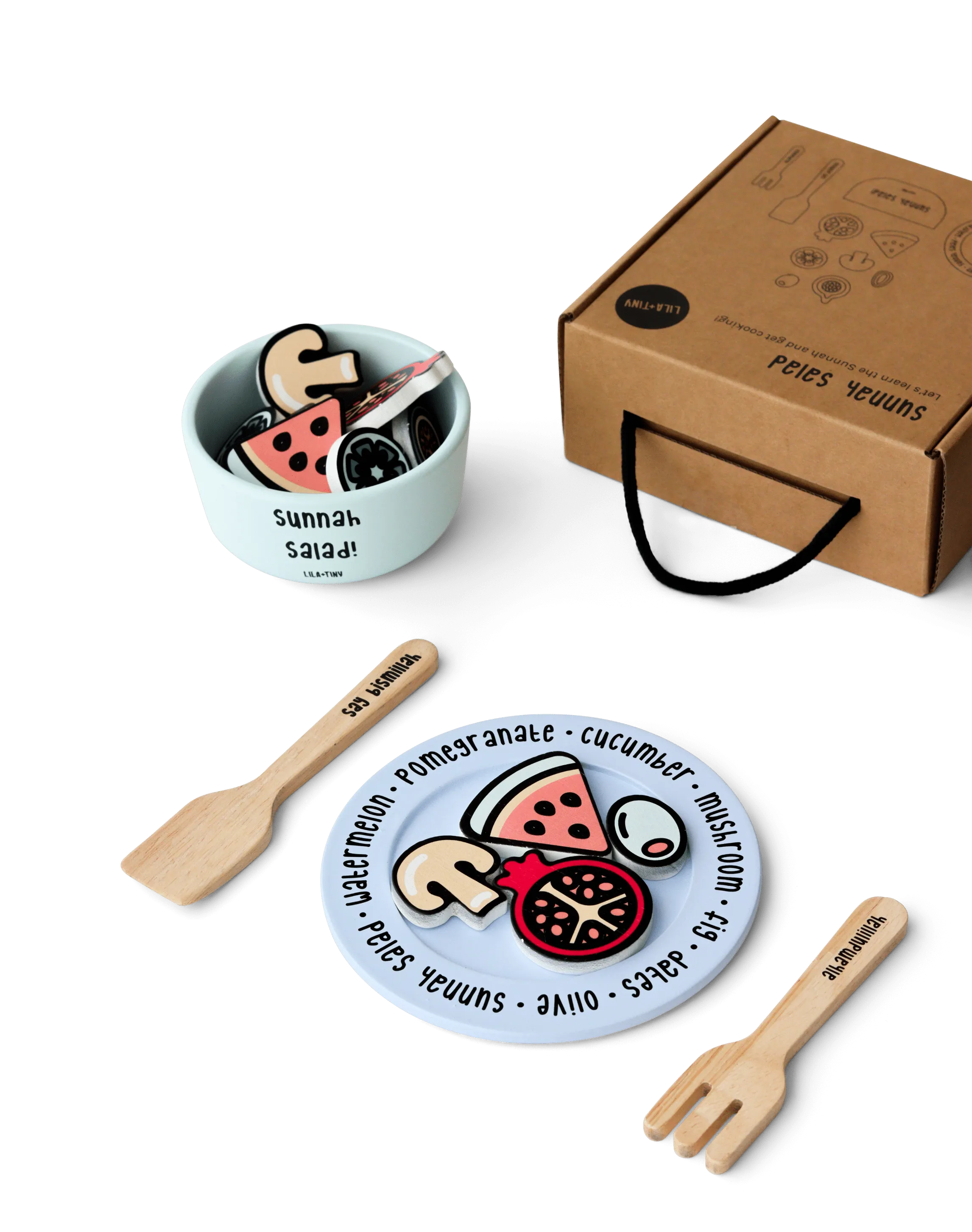 Sunnah Salad Wooden Set