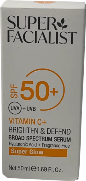 Super Facialist C  Brighten & Defend Spf50  Broad Spectrum Serum 50ml