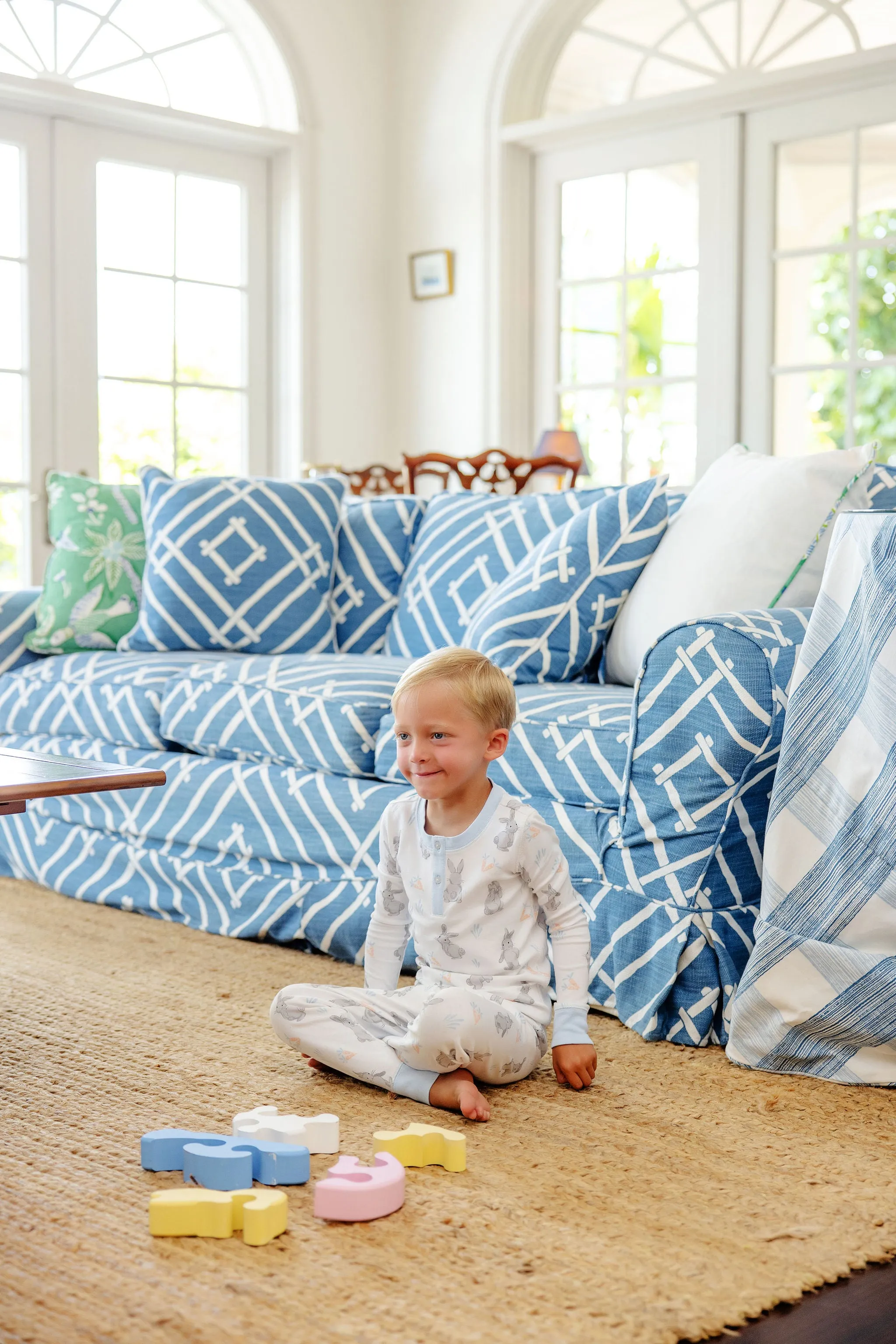 Sutton's Sweet Dream Set - Broad St. Bunnies (Blue) with Buckhead Blue