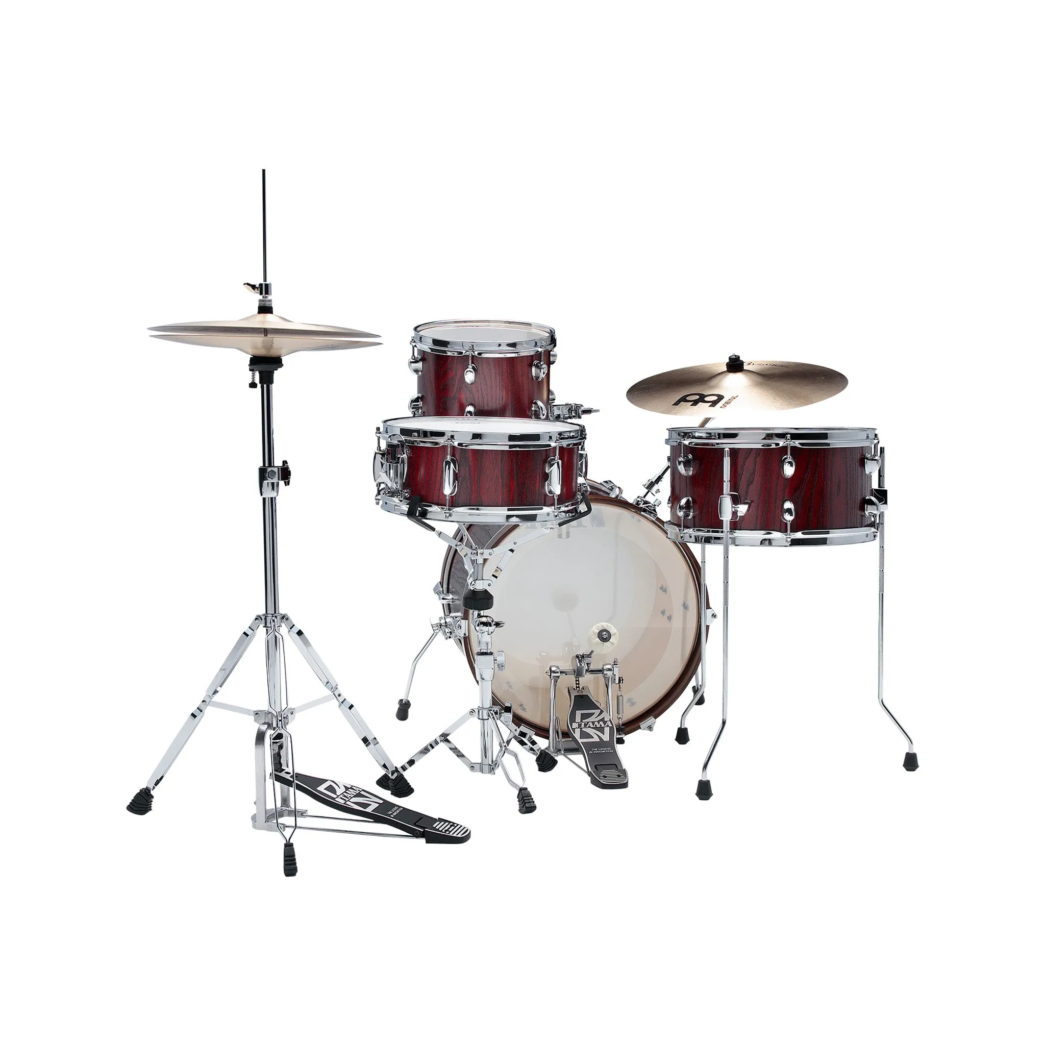 TAMA LJL48H4-SBE Club-JAM Kit 4-Piece w/ Hardware & Throne, Satin Burgundy ELM
