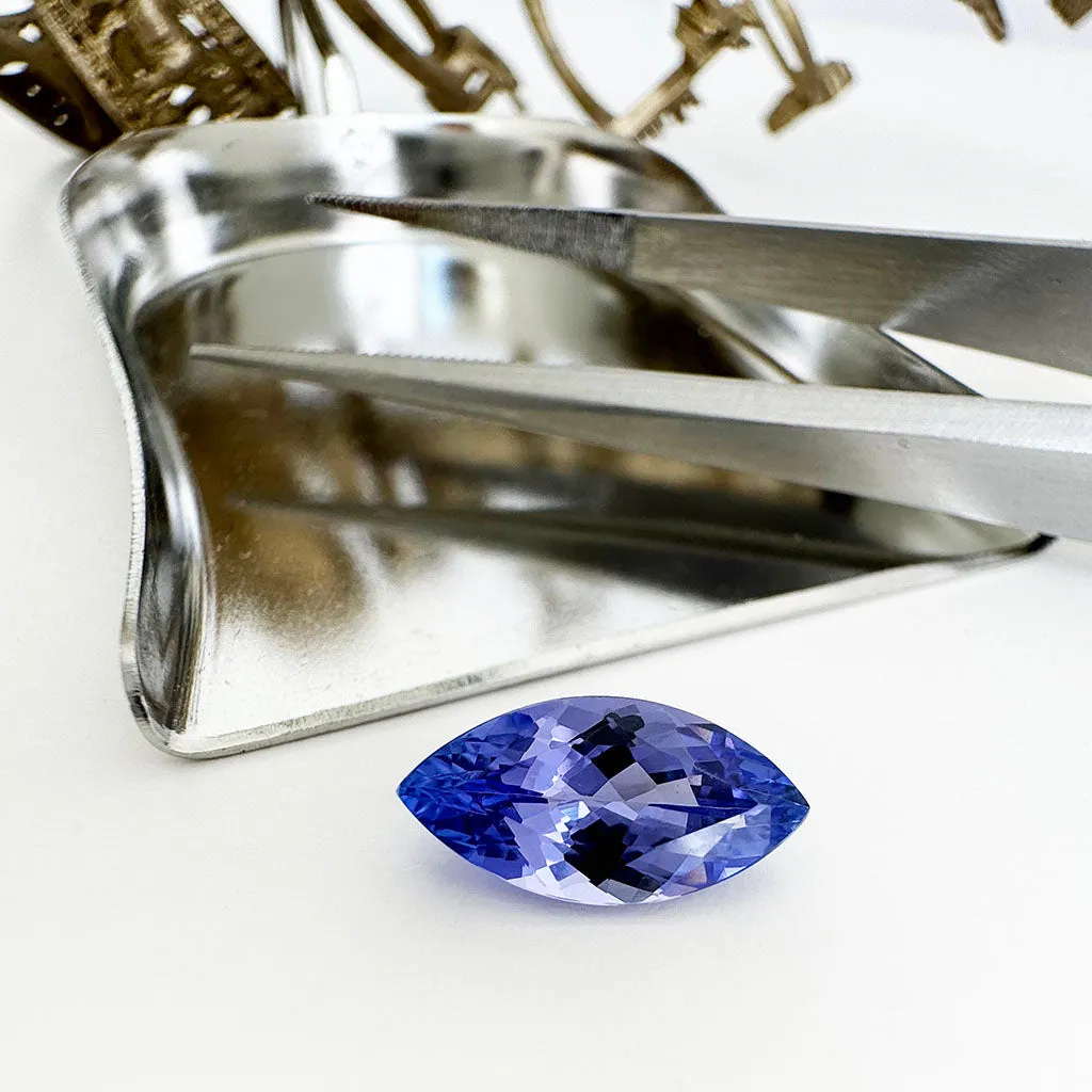 Tanzanite - blue/VIOLET Marquise Cut - 2.05ct