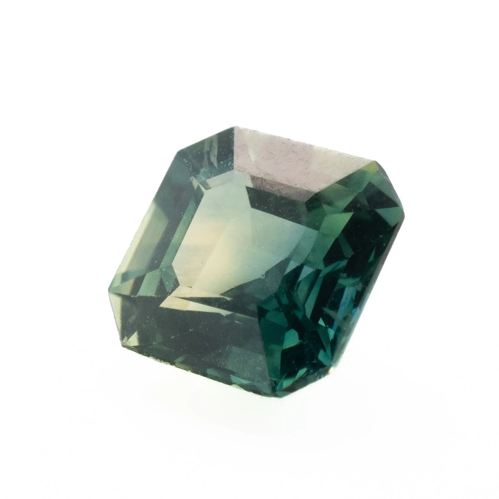 Teal Asscher Cut Sapphire | 1.35ct