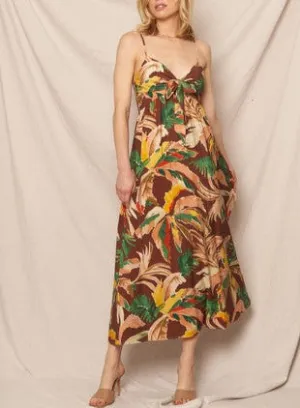 Terra Flora Sweet Heart Sleeveless Midi Dress