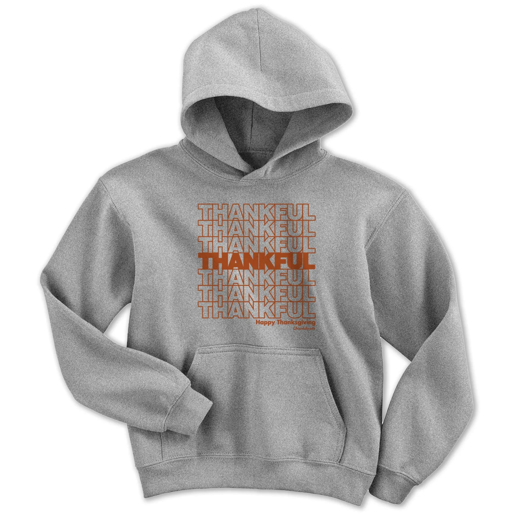 Thankful Repeat Thanksgiving Youth Hoodie