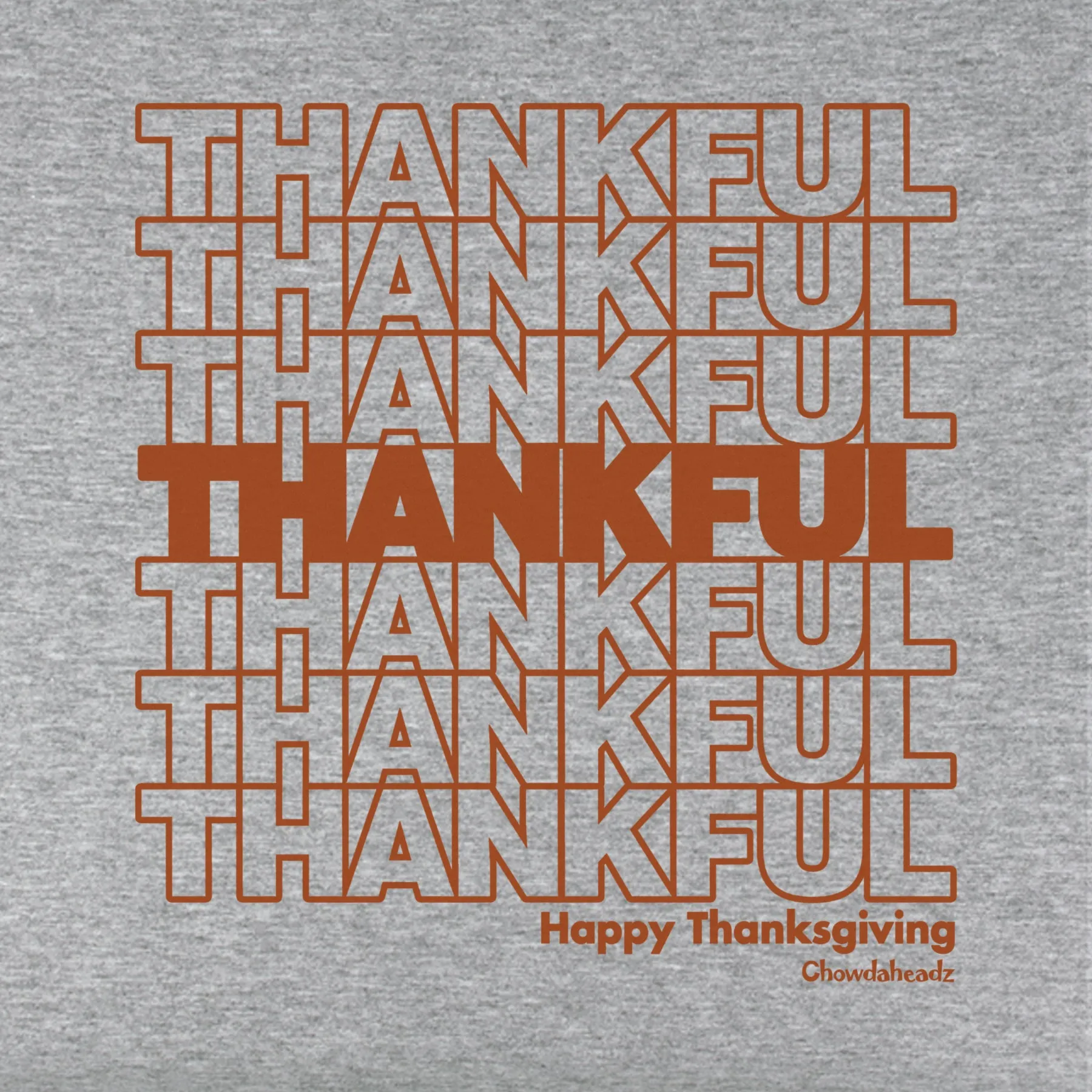 Thankful Repeat Thanksgiving Youth Hoodie