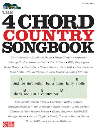 The 4-Chord Country Songbook - Strum & Sing (Guitar/Vocal)