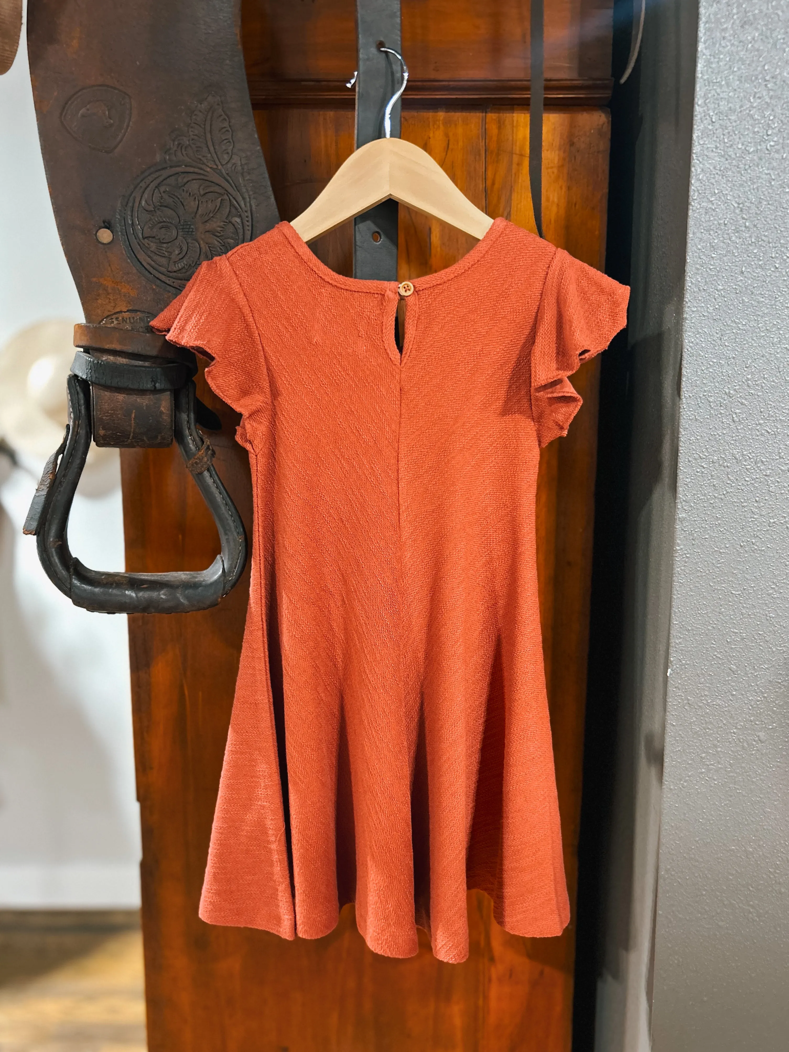 The Adaline Dress - Rust (4T)