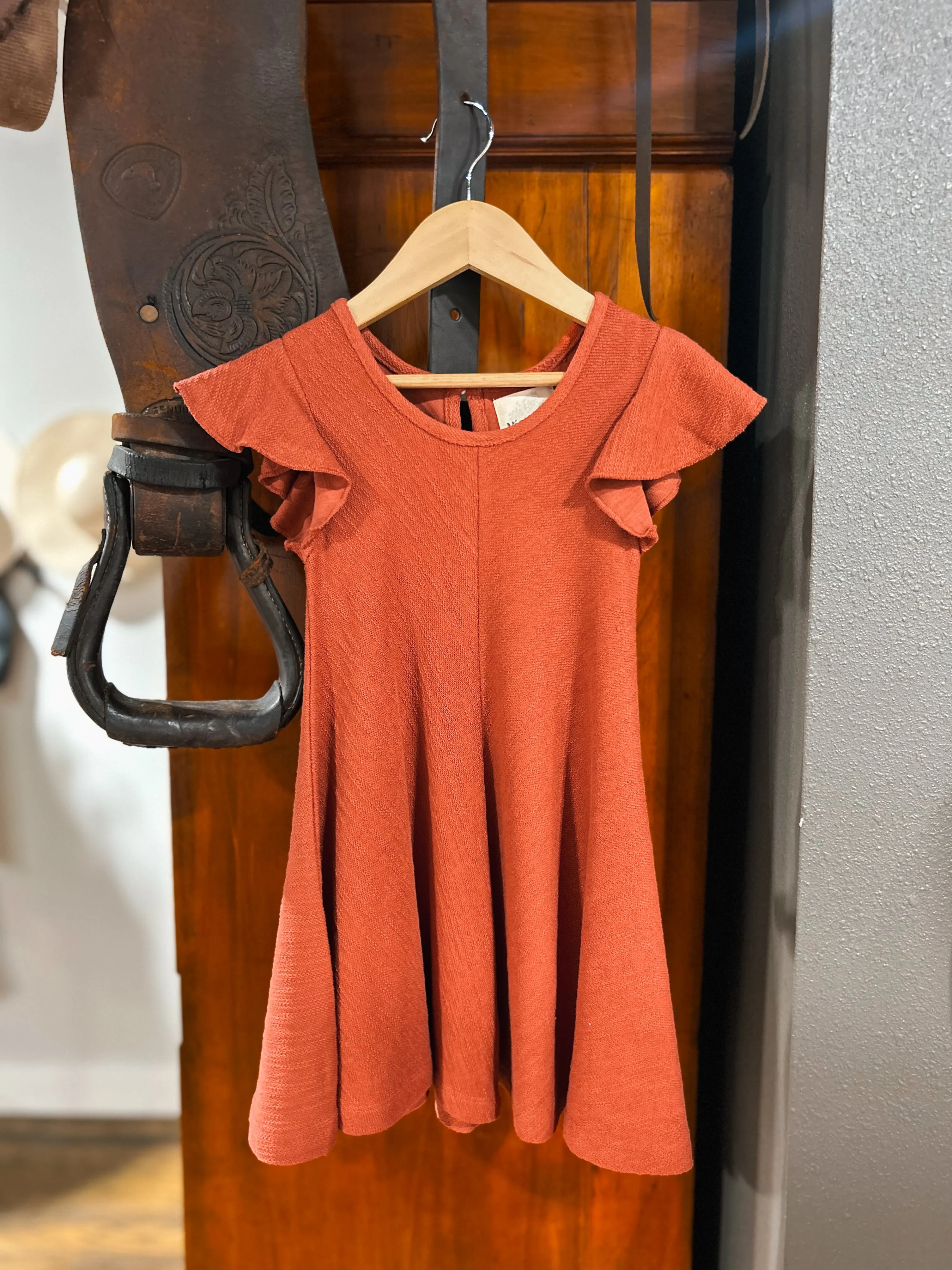 The Adaline Dress - Rust (4T)