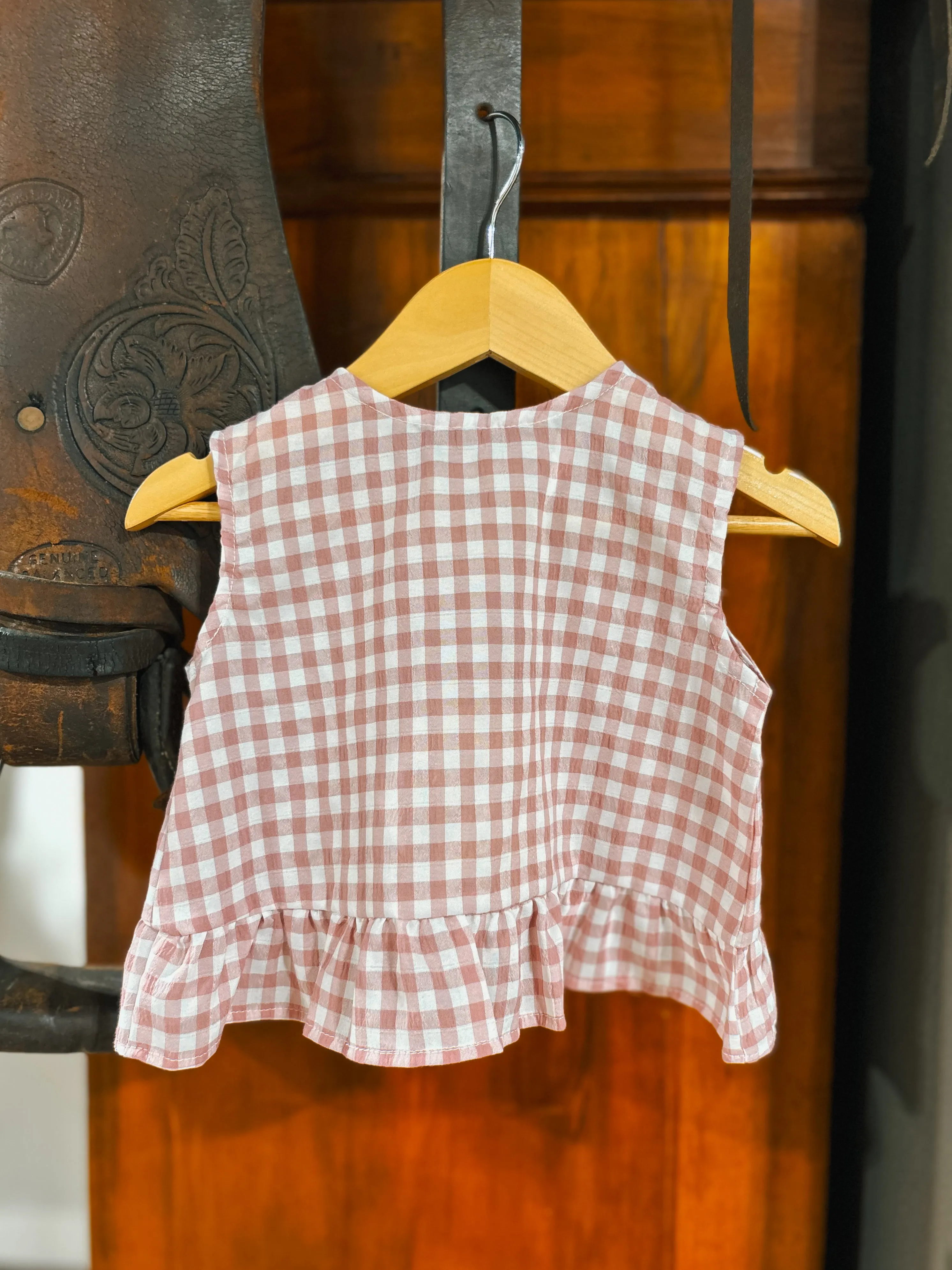 The Aria - Pink Plaid Top & Bloomer Set (9-12Mo)