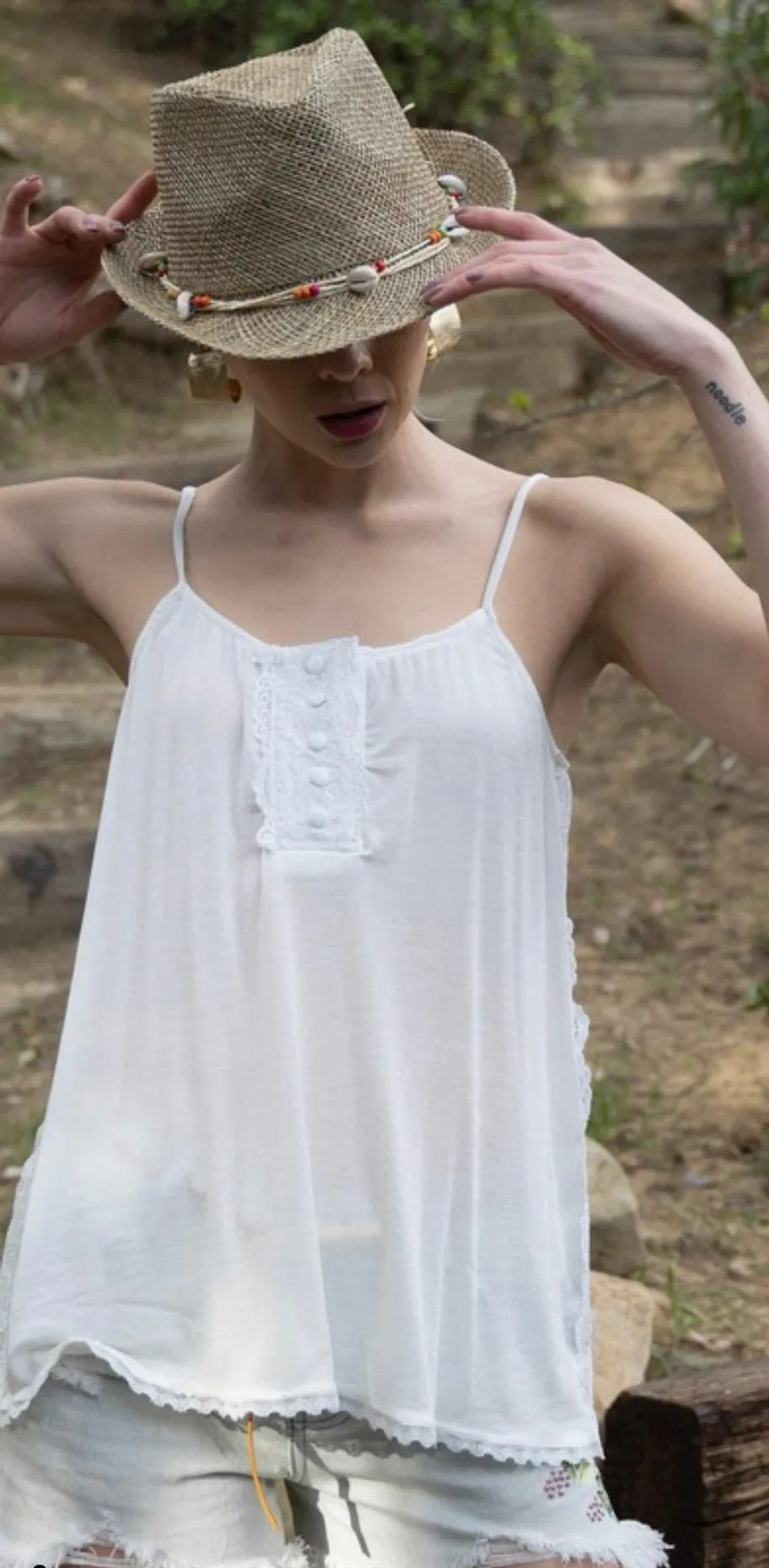The Avery Camisole in Cream