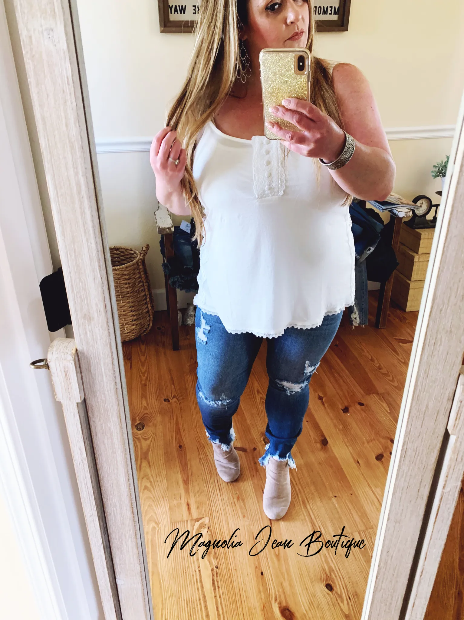 The Avery Camisole in Cream
