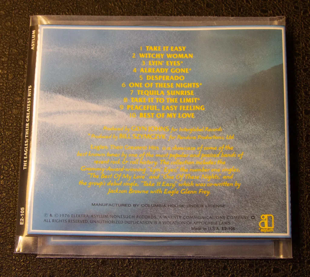 The Eagles: Their Greatest Hits CD