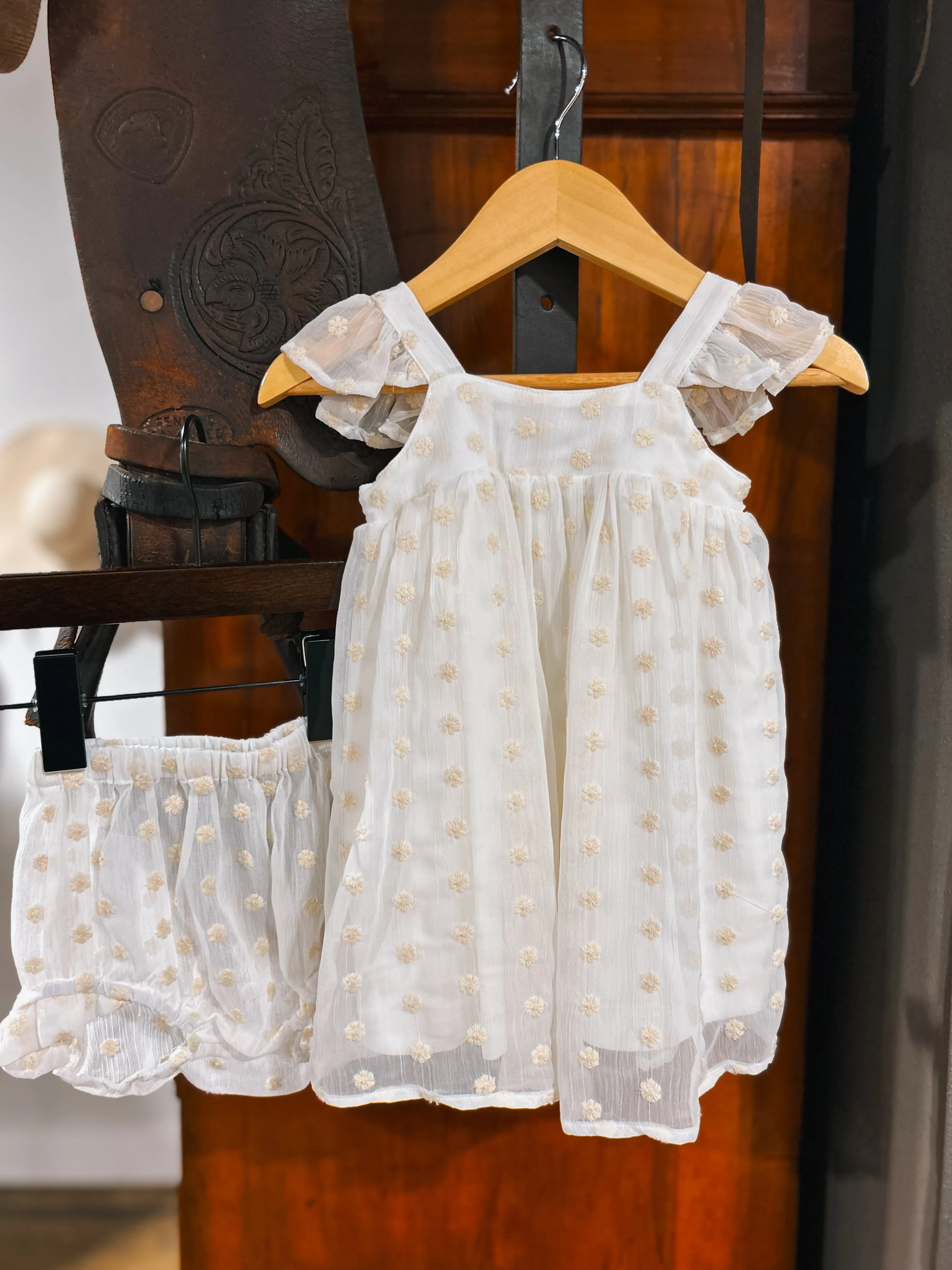 The Georgie Dress & Bloomer Set (9-12Mo) Ivory
