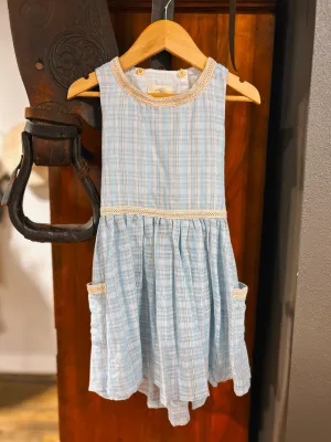 The Nina Blue Plaid Dress (4T)