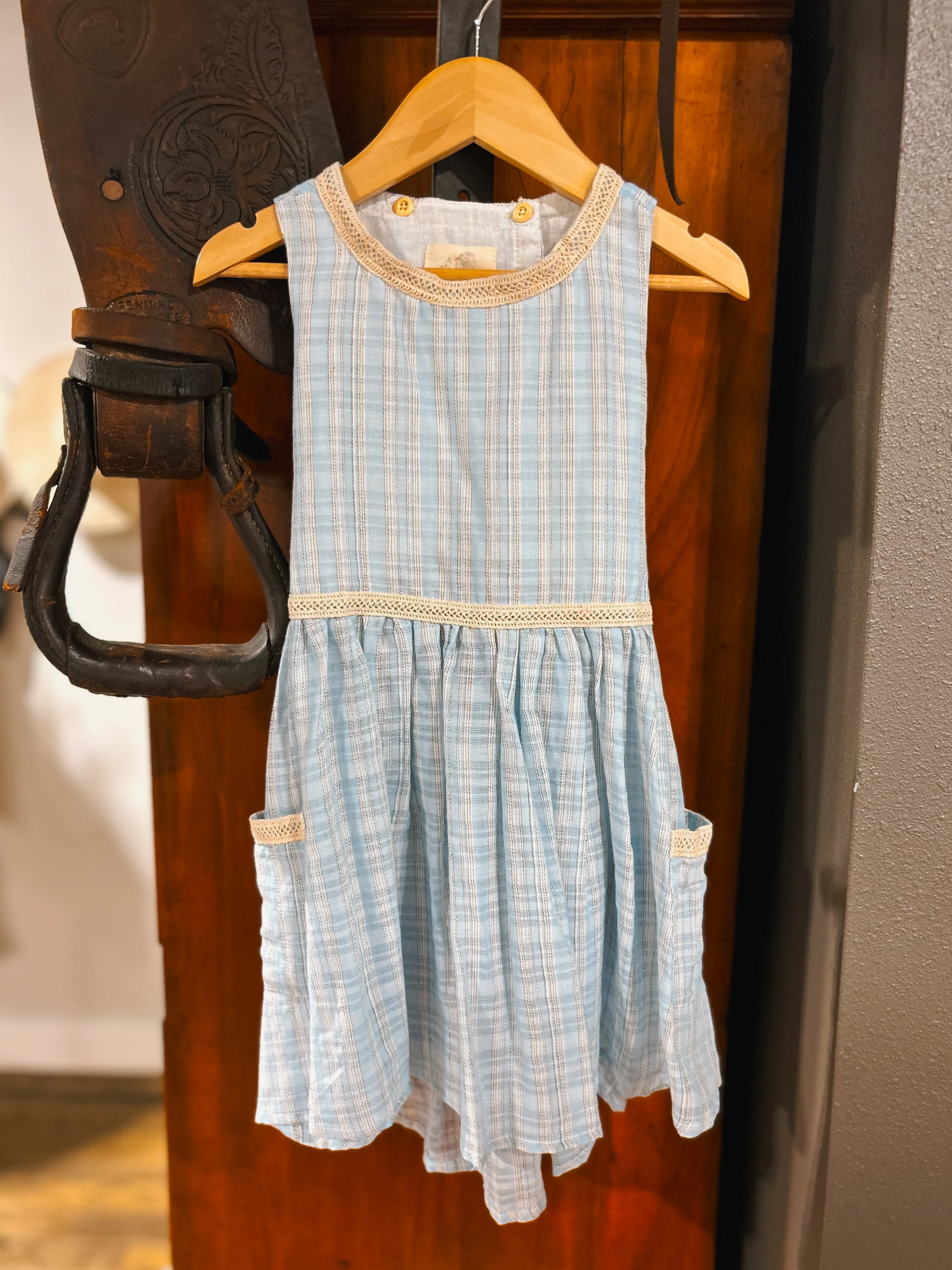 The Nina Blue Plaid Dress (4T)