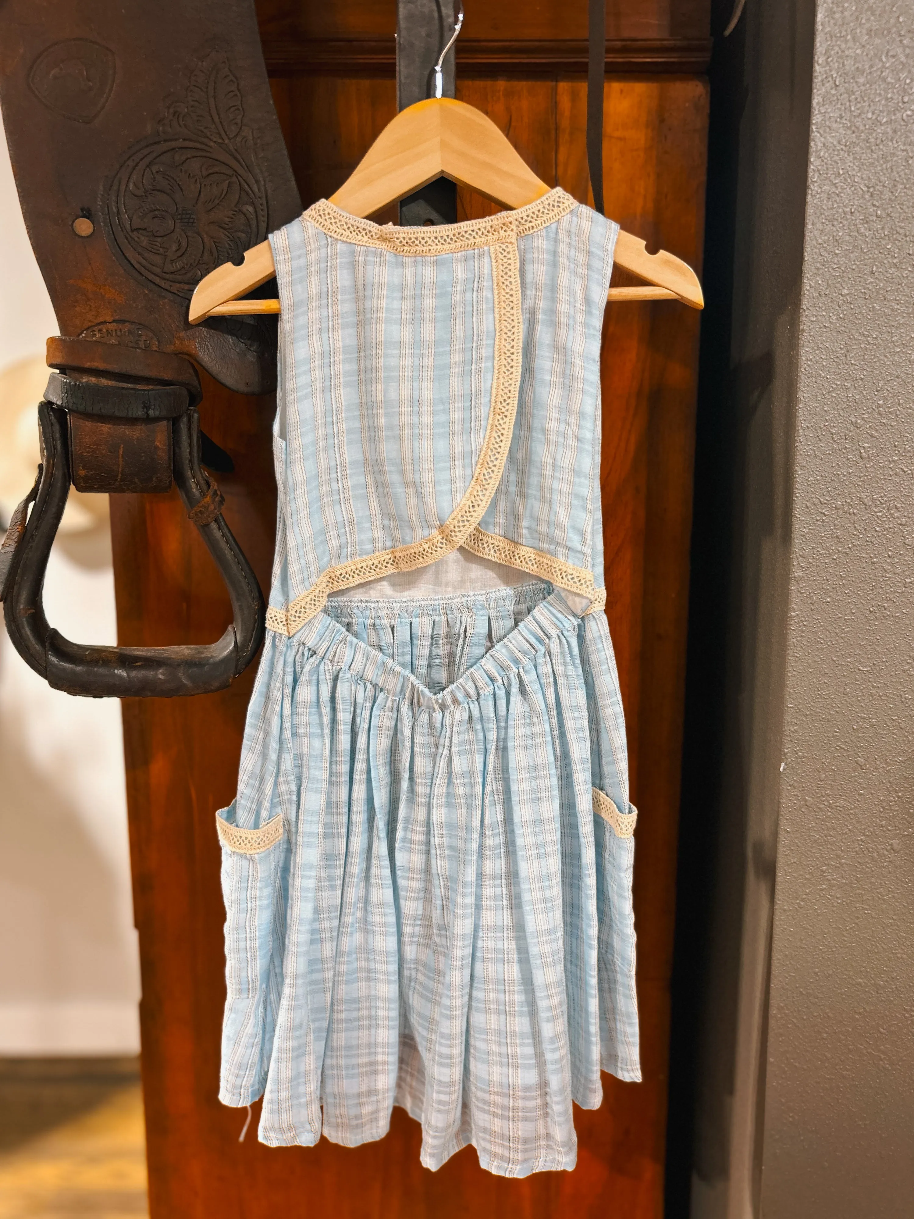 The Nina Blue Plaid Dress (4T)