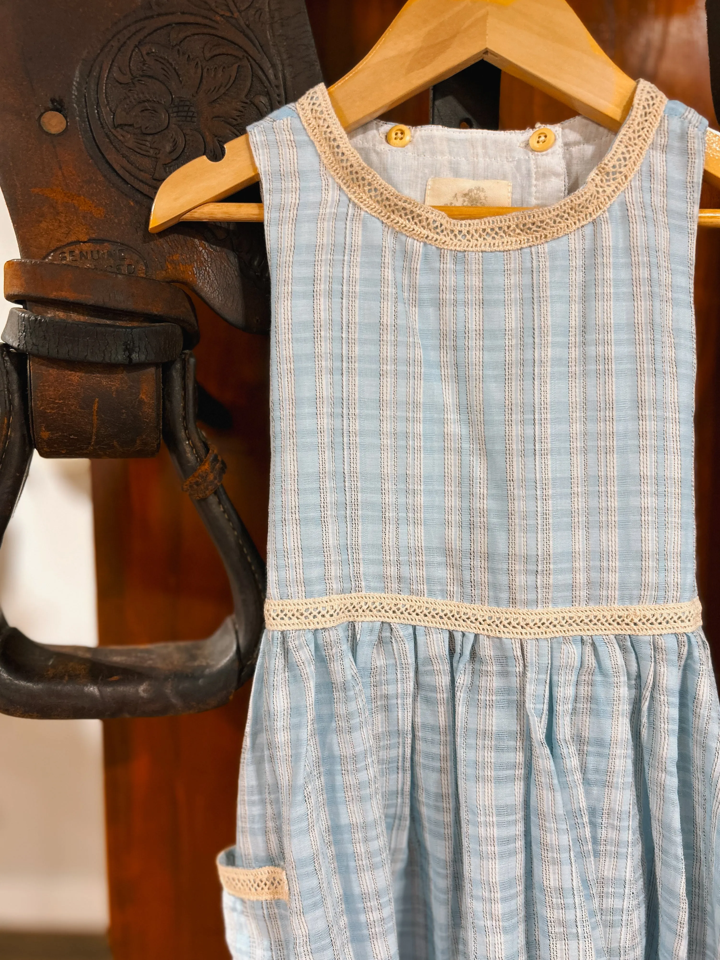 The Nina Blue Plaid Dress (4T)