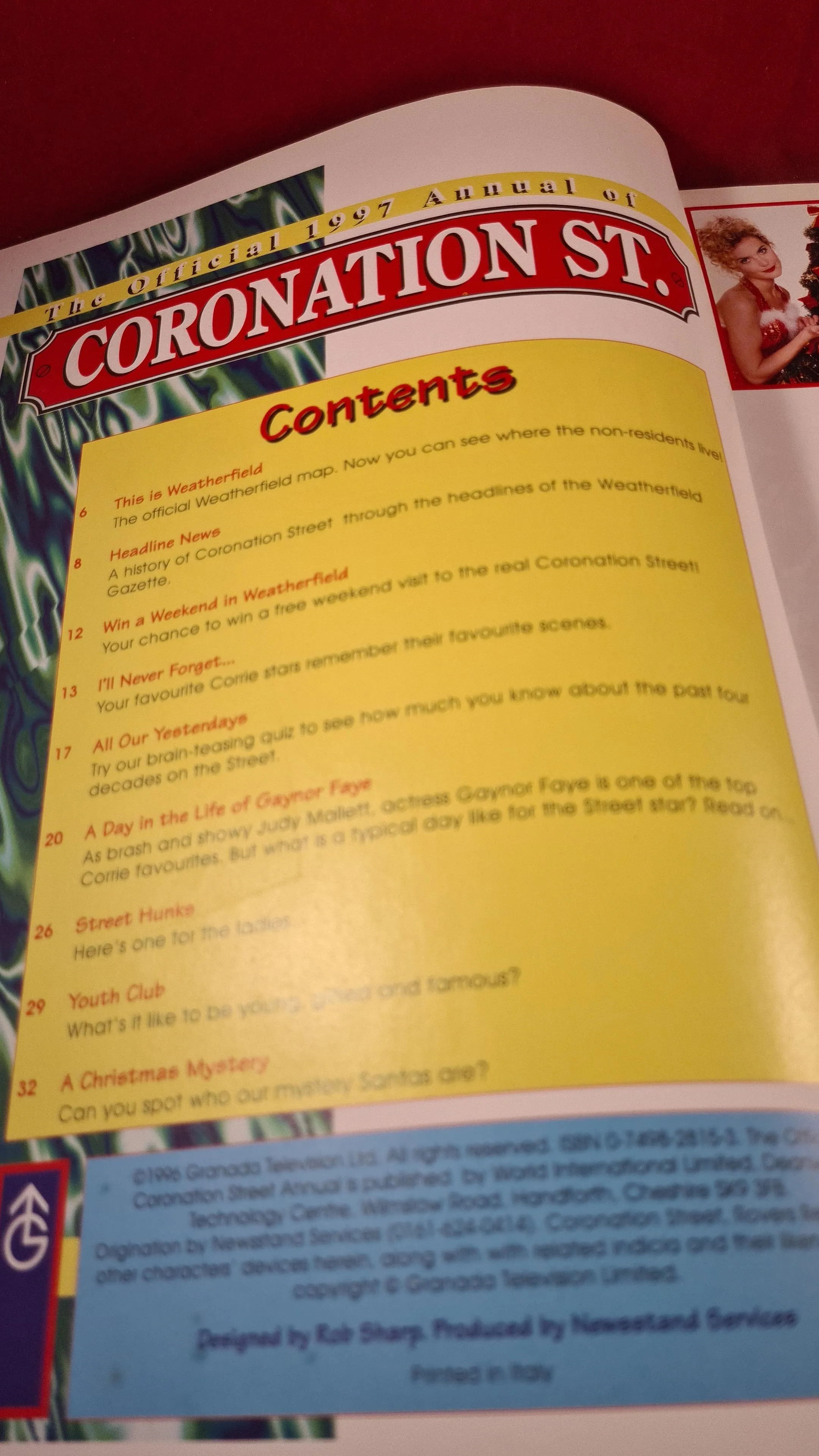 The Official 1997 Annual of Coronation Street