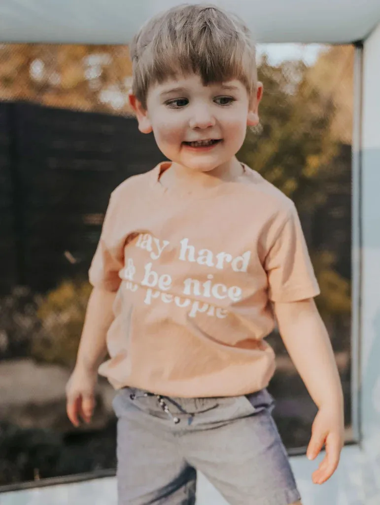 The Play Hard and Be Nice T-Shirt - KIDS