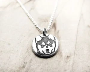 Tiny Alaskan Klee Kai Necklace