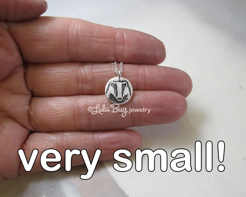 Tiny Badger Necklace