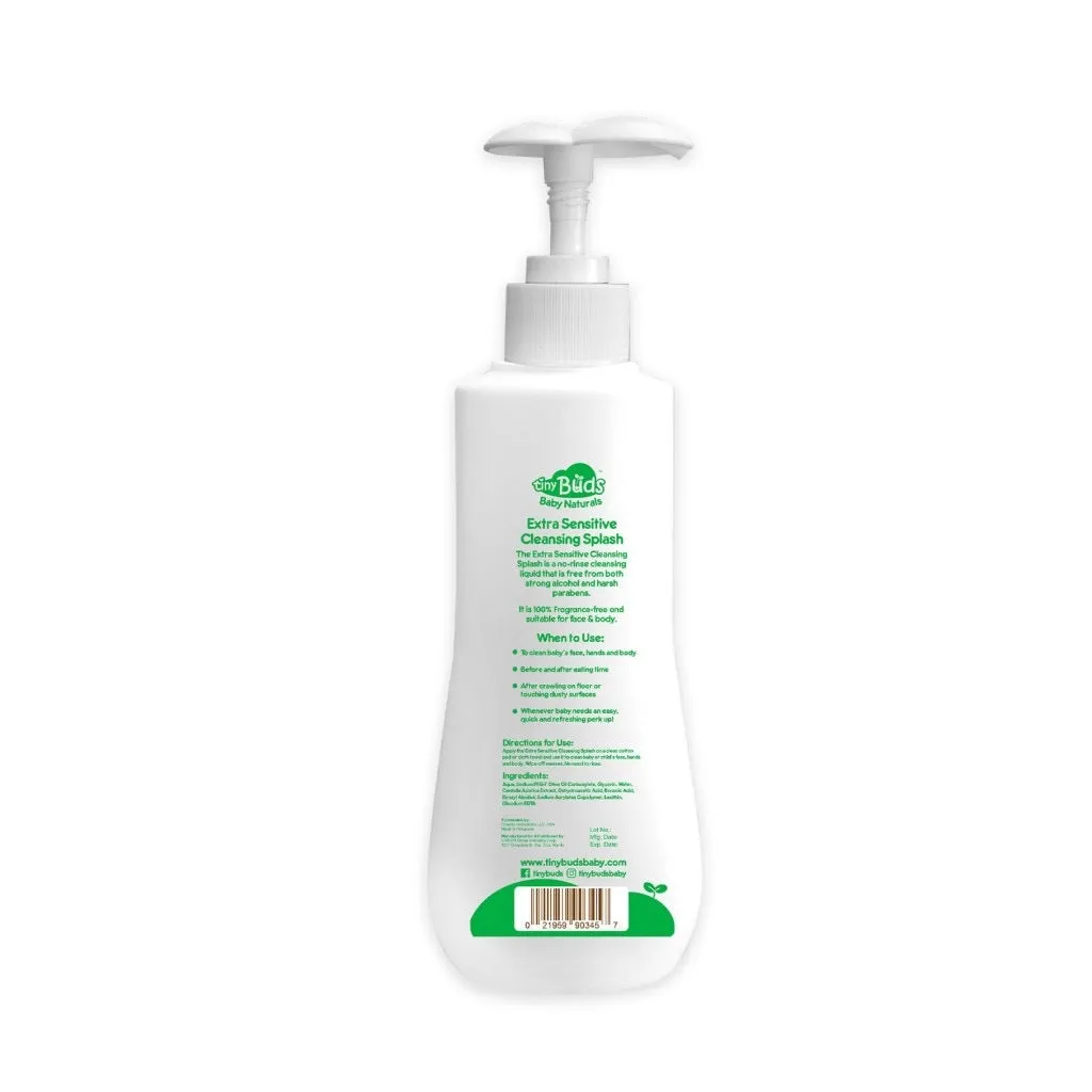 Tiny Buds Extra Sensitive Baby Cleansing Splash 350ml