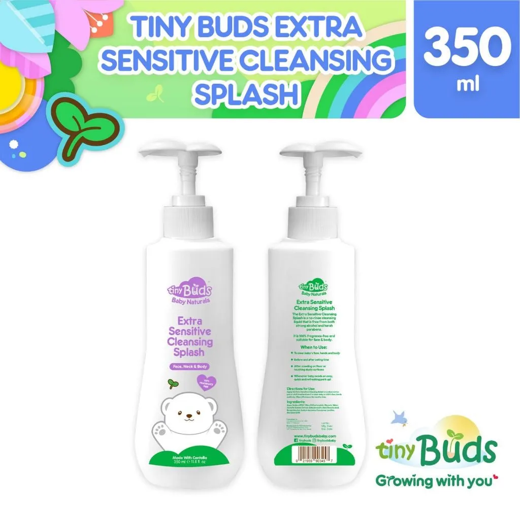 Tiny Buds Extra Sensitive Baby Cleansing Splash 350ml