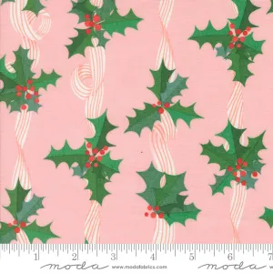 Tiny Christmas, Holly Stripes in Cotton Candy