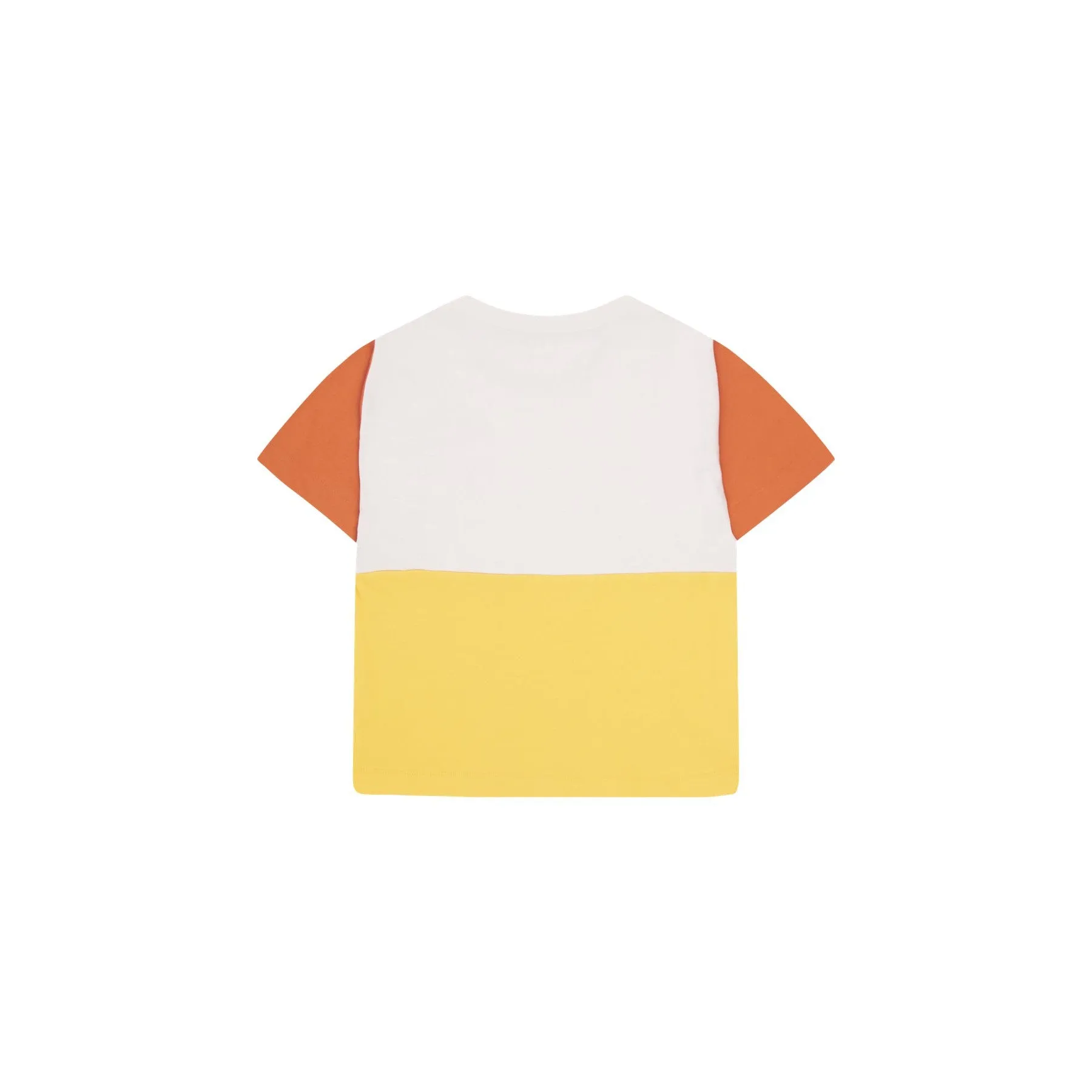 Tiny Cottons - Colour Block tee - mauve & yellow